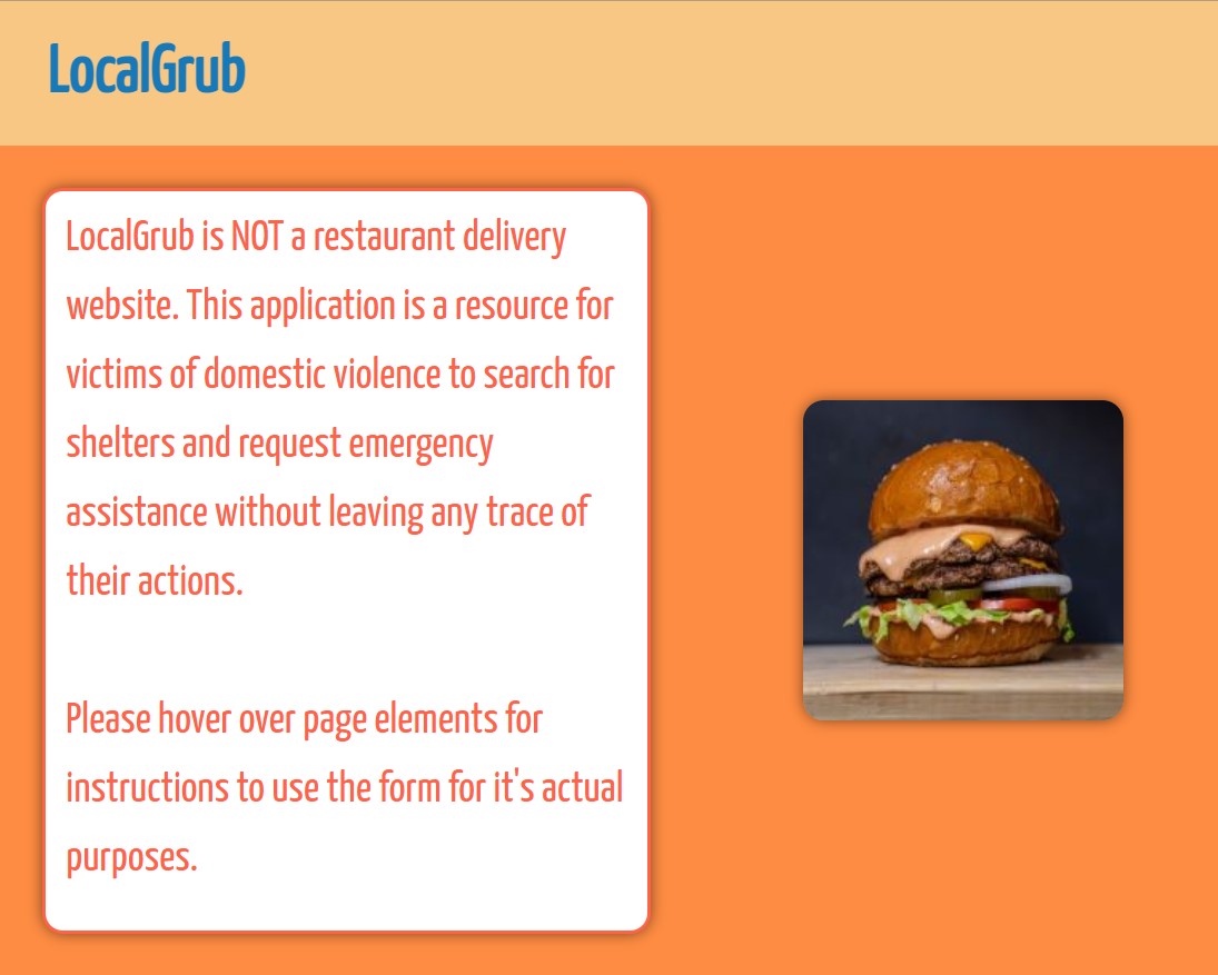 LocalGrub website snip